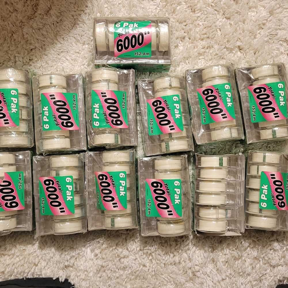 6 Pak Clear Packing Tape